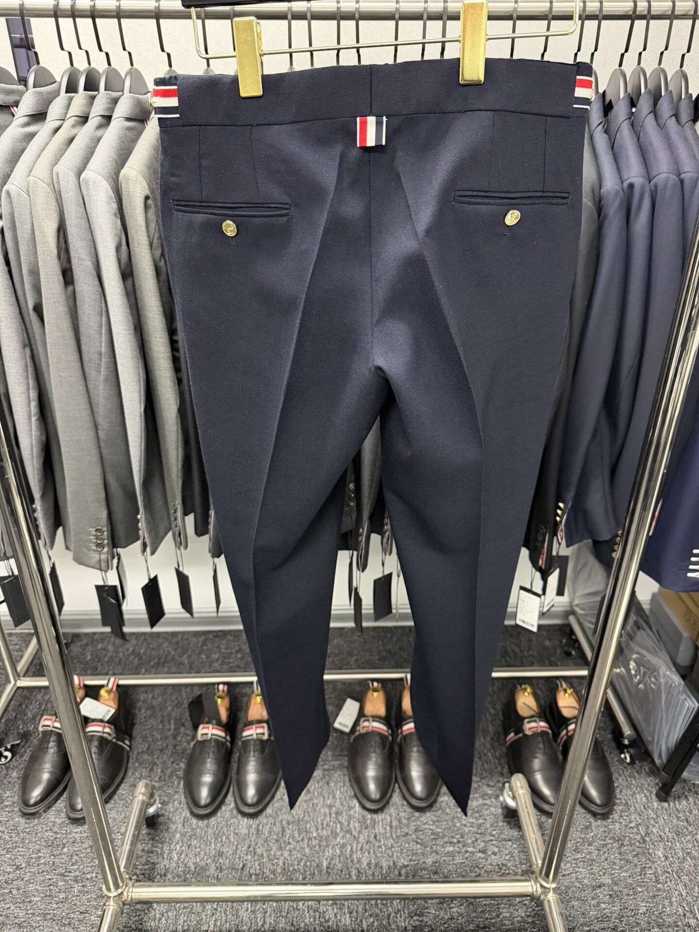 Thom Browne thom browne men’s classic navy trousers Size US 30 / EU 46 - 2 Thumbnail