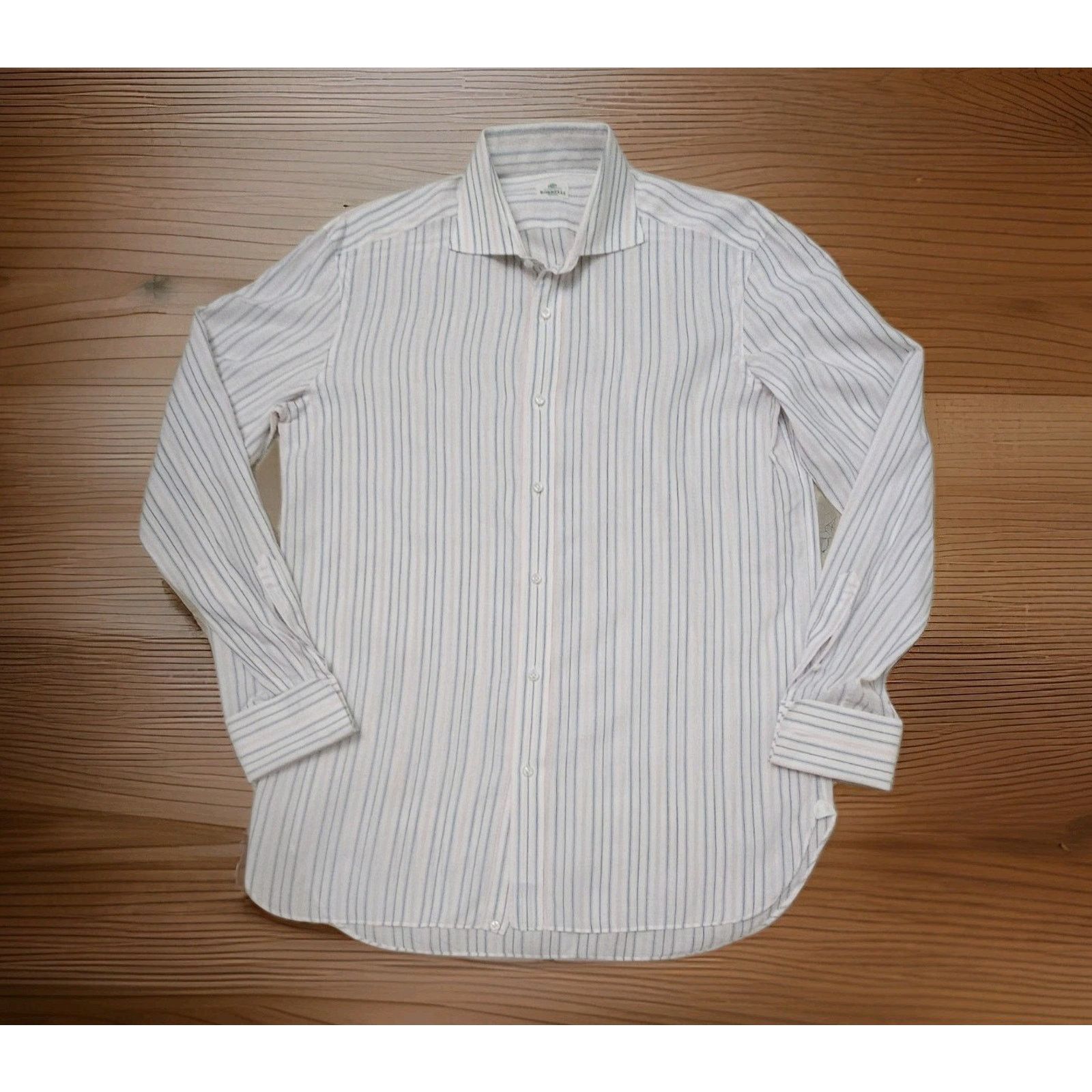 Other Borrelli Napoli Handmade In Italy Linen/ Cotton Striped 40 Size US XXS / EU 40 - 1 Thumbnail