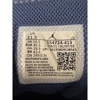 Nike Nike Air Jordan 1 Mid Blue Mint Mystic Navy White 554724-413 Size US 11.5 / EU 44-45 - 11 Thumbnail