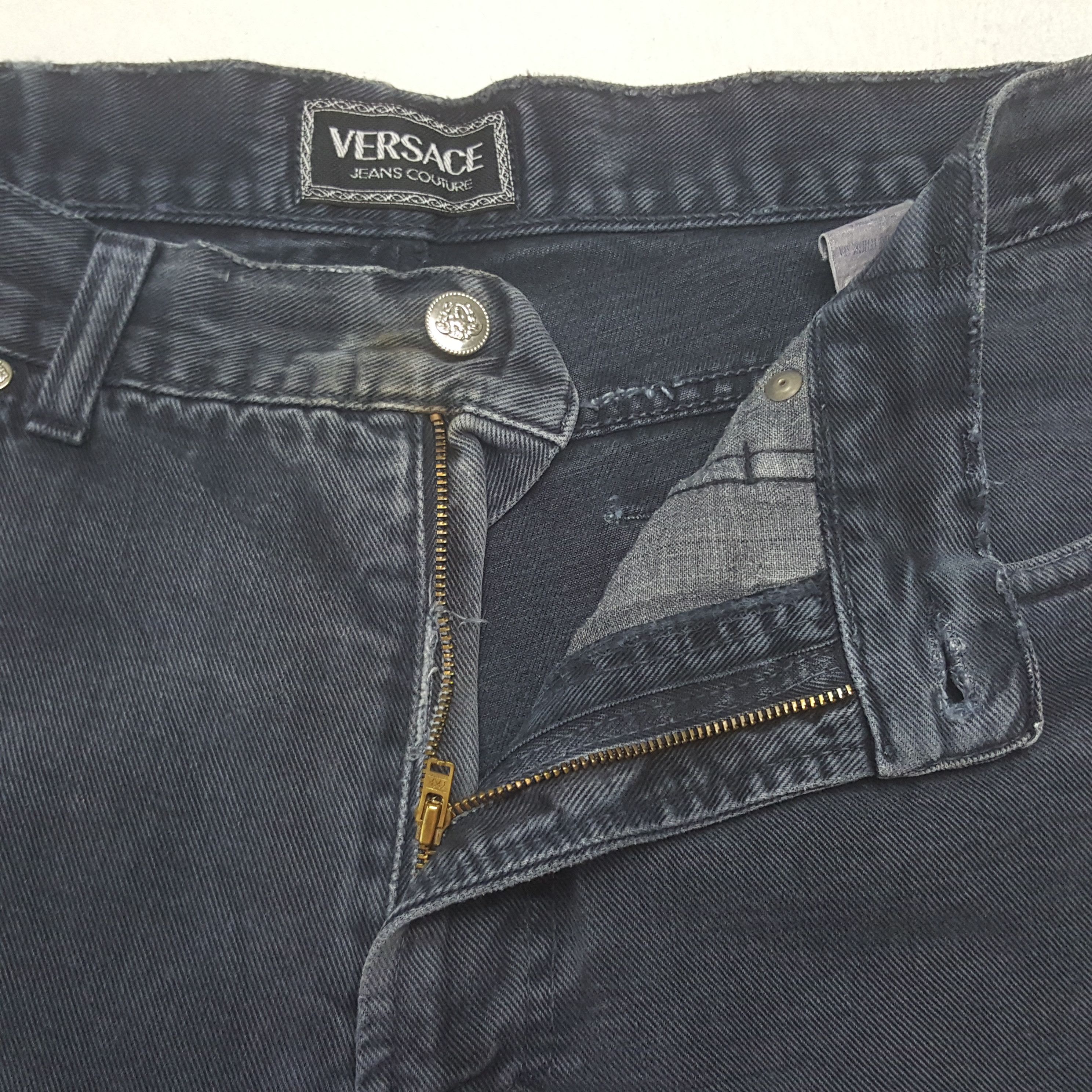 Versace Vintage Versace Jeans Couture Black Jeans Size US 36 / EU 52 - 12 Thumbnail