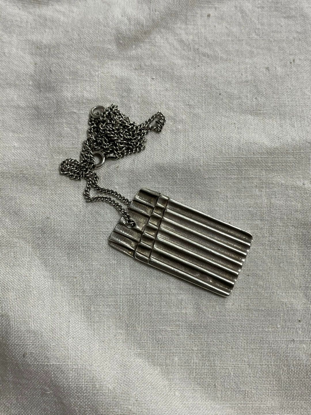 Maison Margiela Maison Martin Margiela Silver Three-Layer Necklace Size ONE SIZE - 1 Thumbnail