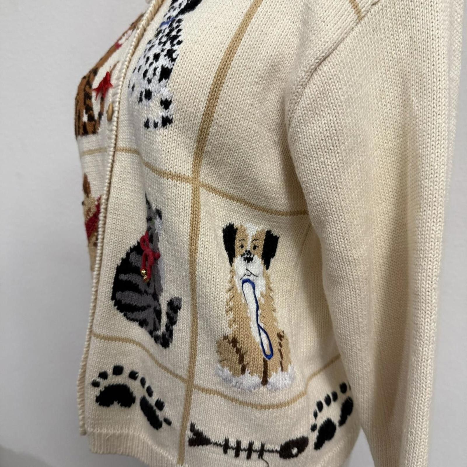 Designer MC Collective Women's Cream and Multi Cardigan Size S / US 4 / IT 40 - 5 Thumbnail