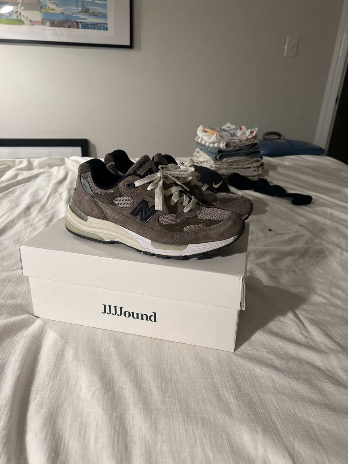 JJJJound × New Balance Jjjjound Grey 992 Size US 8 / EU 41 - 1 Thumbnail