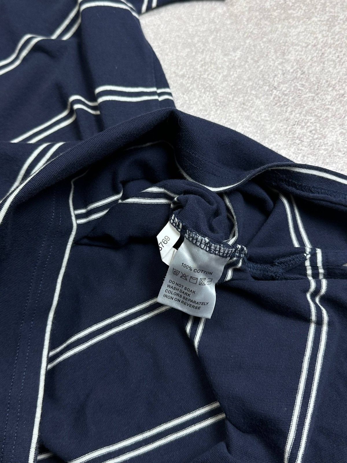 Yves Saint Laurent Vintage YSL Yves Saint Laurent Striped Polo Shirt XXL Size US XXL / EU 58 / 5 - 5 Thumbnail