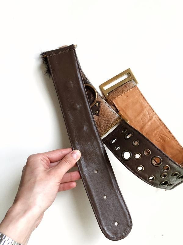 Beauty Beast y2k Chick On A Mission Fur & Leather Belt (S) Size ONE SIZE - 6 Thumbnail