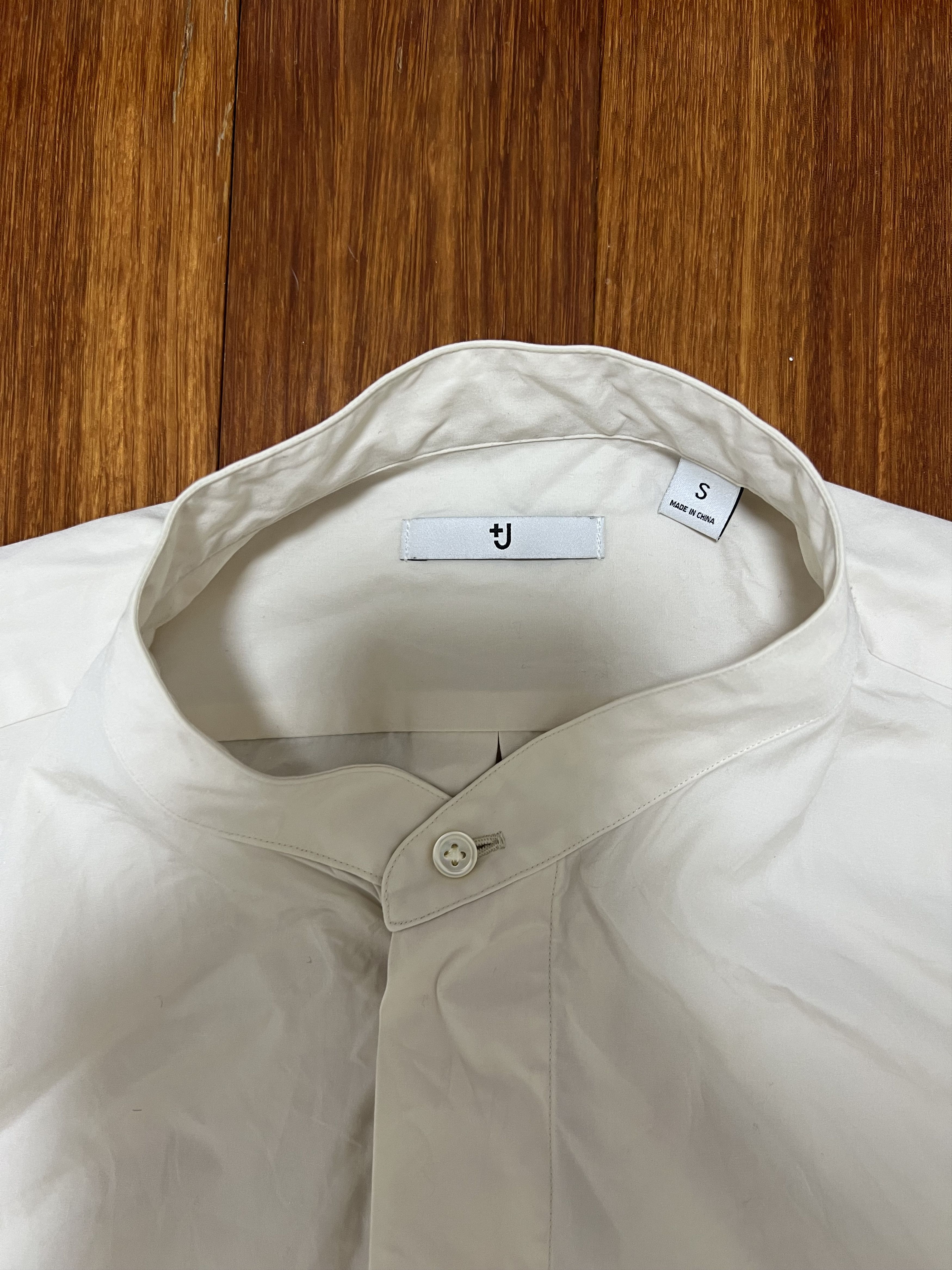 Jil Sander × Uniqlo 💚 Jil Sander x Uniqlo +J Beige Cotton Button Up Shirt Small Size US S / EU 44-46 / 1 - 6 Thumbnail
