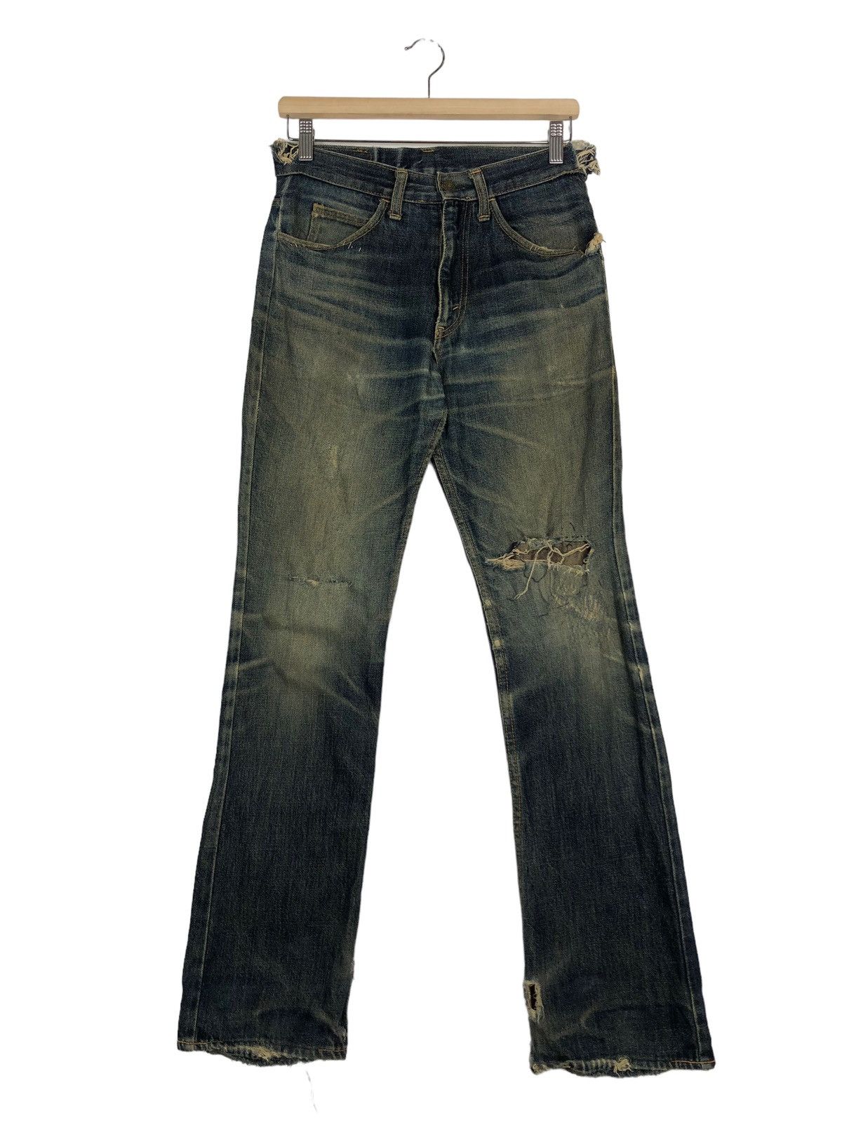 Denime 🔥Rare Distressed Denim Jeans Denime Japan Punk Style Size US 28 / EU 44 - 1 Thumbnail