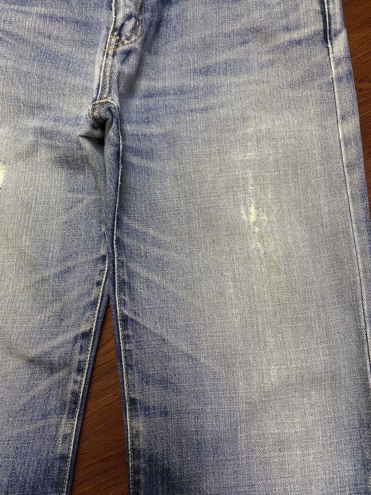 Other Vintage Japanese Brands Faded Wash Distressed Loose Jeans Size US 34 / EU 50 - 8 Thumbnail
