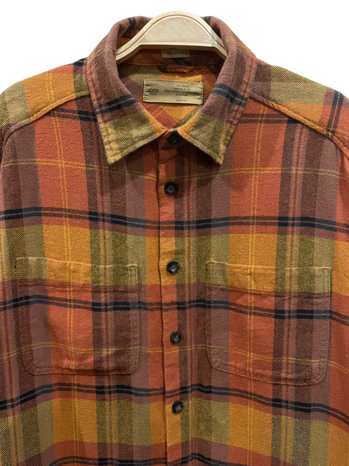 Japanese Brand AWA Travis Scott Style Relaxed Fix Tartan Plaid Flannel Size US M / EU 48-50 / 2 - 3 Thumbnail