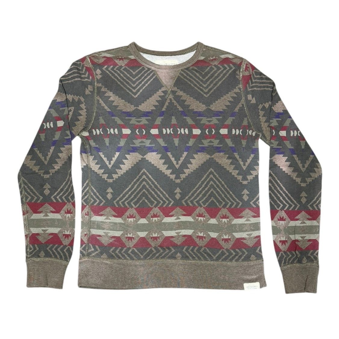 Polo Ralph Lauren × Vintage Polo Ralph Lauren Denim & Supply Aztec Crewneck Sweatshirt Size US S / EU 44-46 / 1 - 1 Thumbnail
