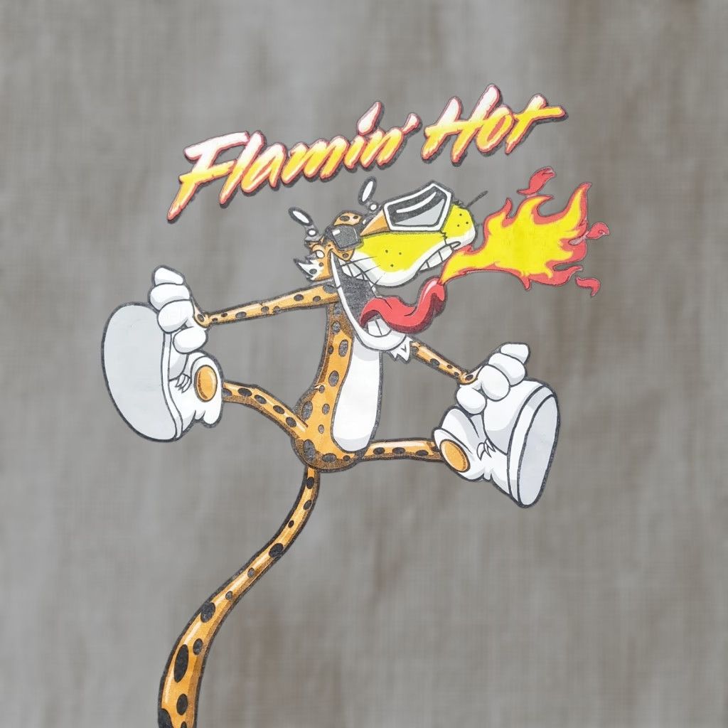 Etro CHEETOS Shirt Mens XL Gray Retro T-Shirt Tee Shirt Food Cheetah Crew Neck Short Sleeve Cotton Blend Size US XL / EU 56 / 4 - 1 Thumbnail