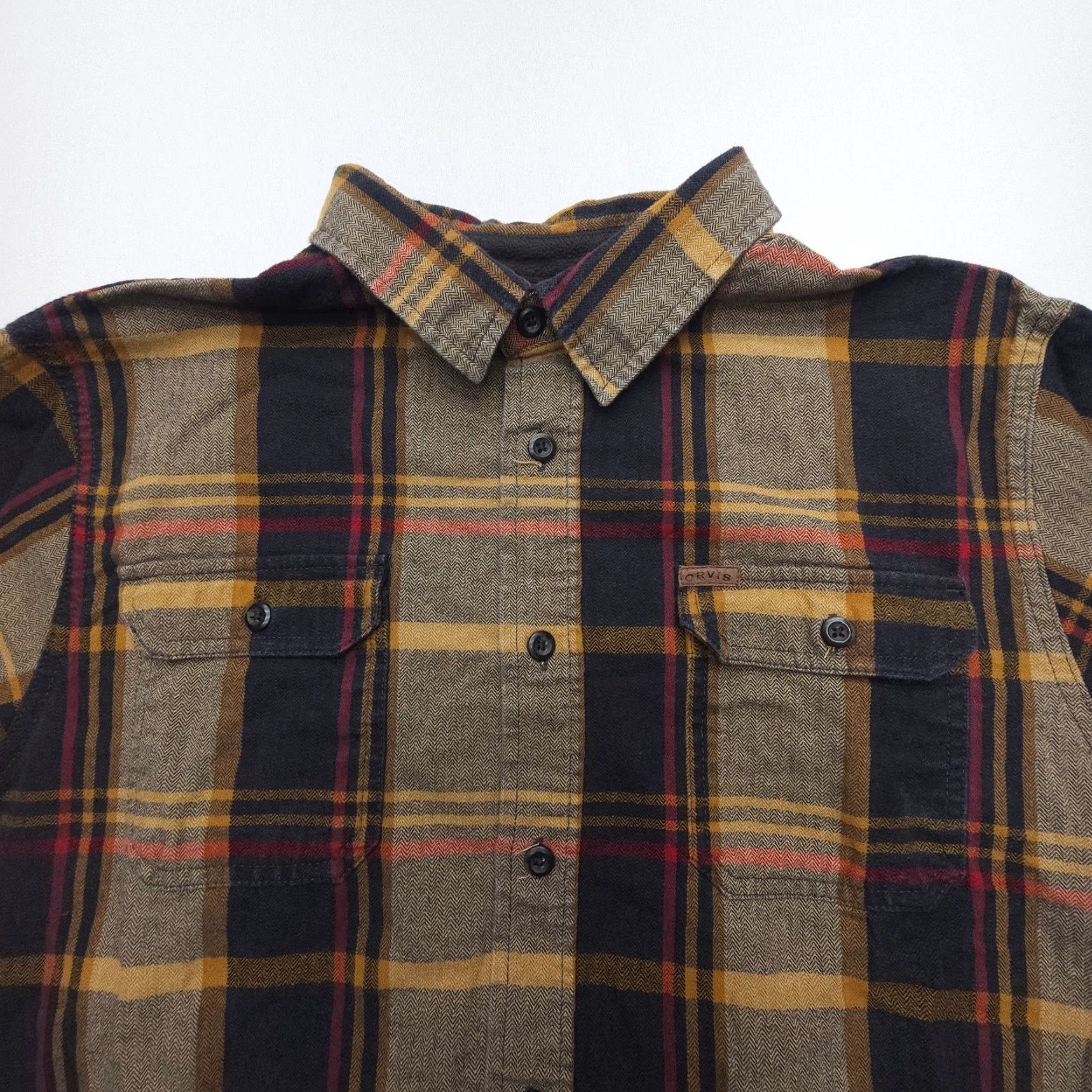 Orvis VINTAGE Orvis Shirt? Shacket Mens 2XL Plaid Heavy Flannel Outdoor Field Workwear Camping Shirt Size US XXL / EU 58 / 5 - 4 Thumbnail