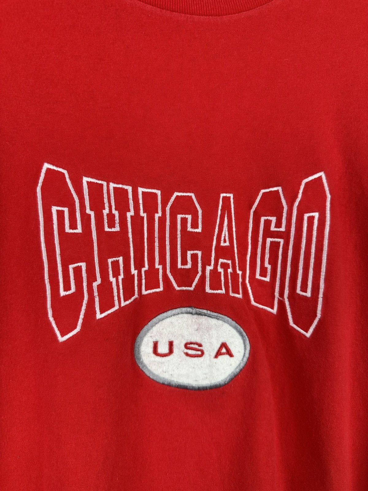 Band Tees × Vintage Vintage 90s Chicago USA Box Logo Tee Oversized Size US L / EU 52-54 / 3 - 3 Thumbnail