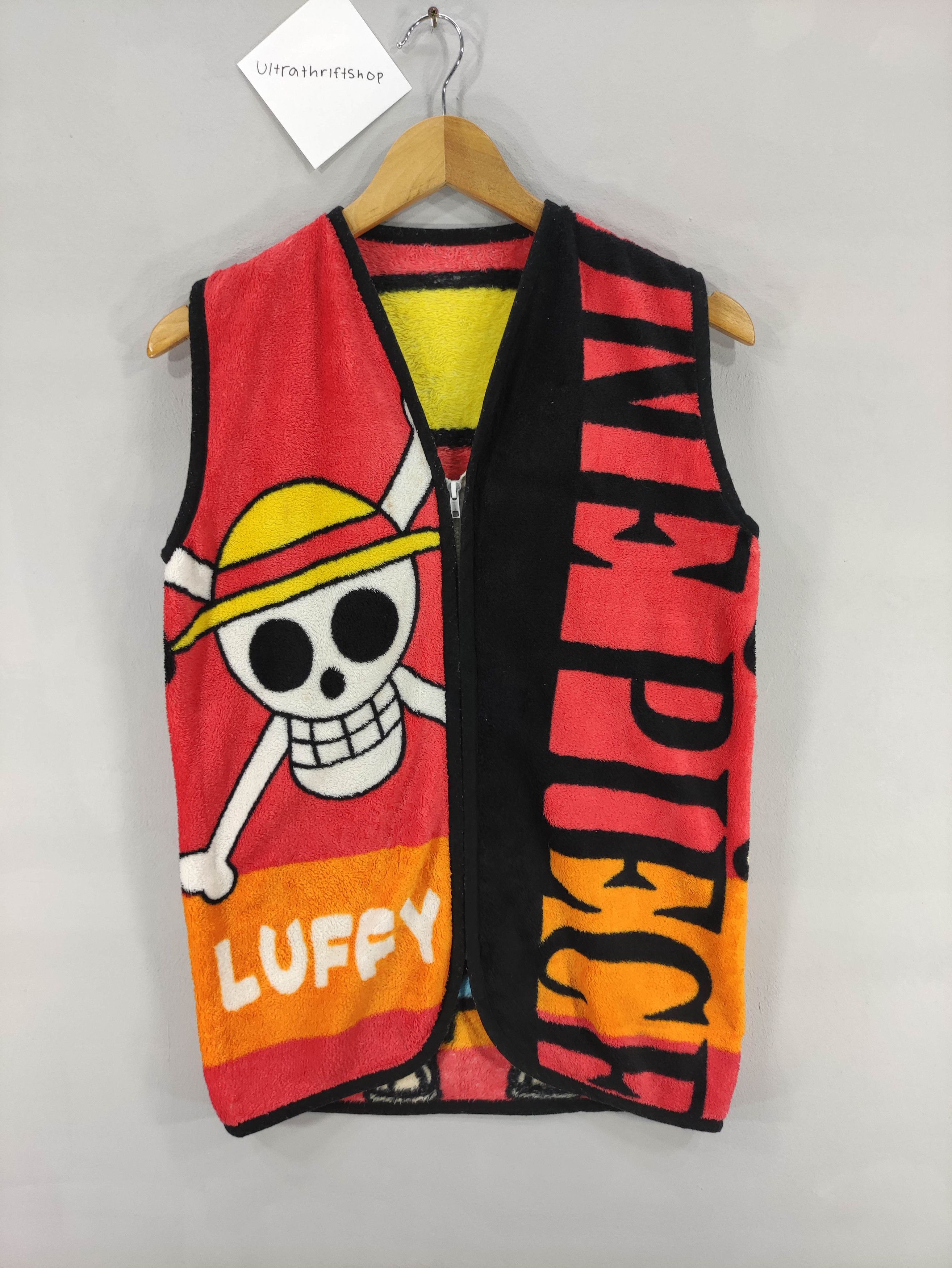 One Piece Vintage One Piece Full Print Zipper Vest Fleece Size US S / EU 44-46 / 1 - 1 Thumbnail