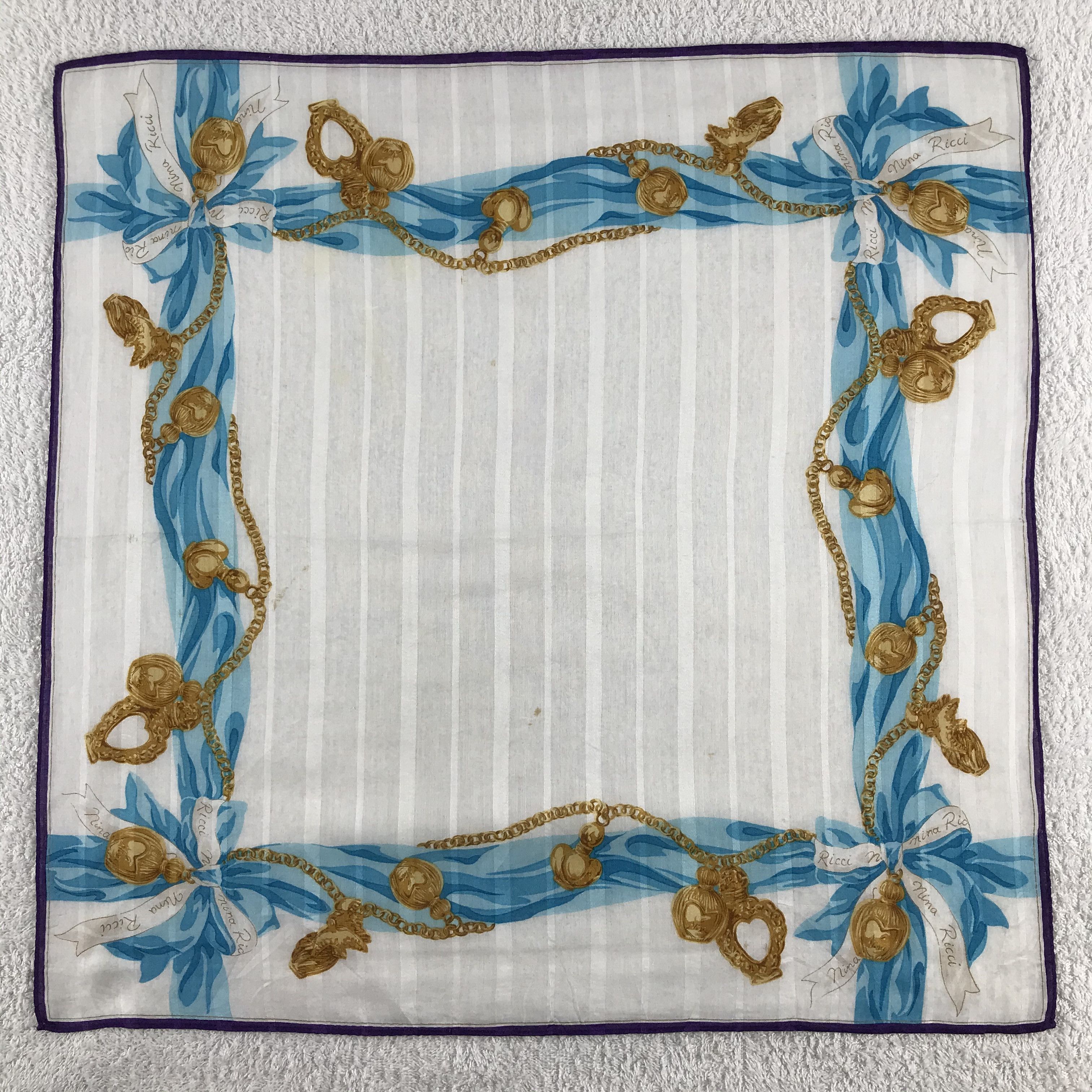 Nina Ricci × Vintage Nina Ricci Bandana / Handkerchief / Neckerchief - S070 Size ONE SIZE - 1 Thumbnail