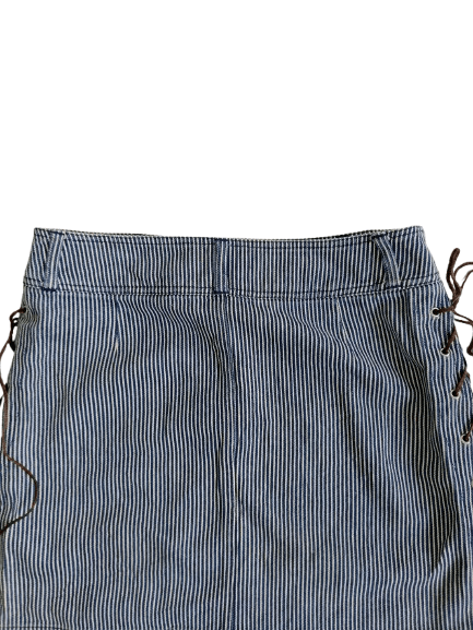 Japanese Brand Vintage Hickory Mini Skirts Japanese Brand Size 30" / US 8 / IT 44 - 4 Thumbnail