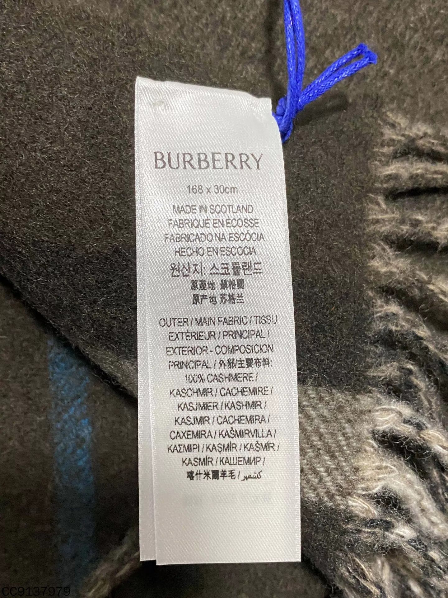 Burberry Burberry Cashmere Check Scarf Tan 168x30cm Size ONE SIZE - 4 Thumbnail