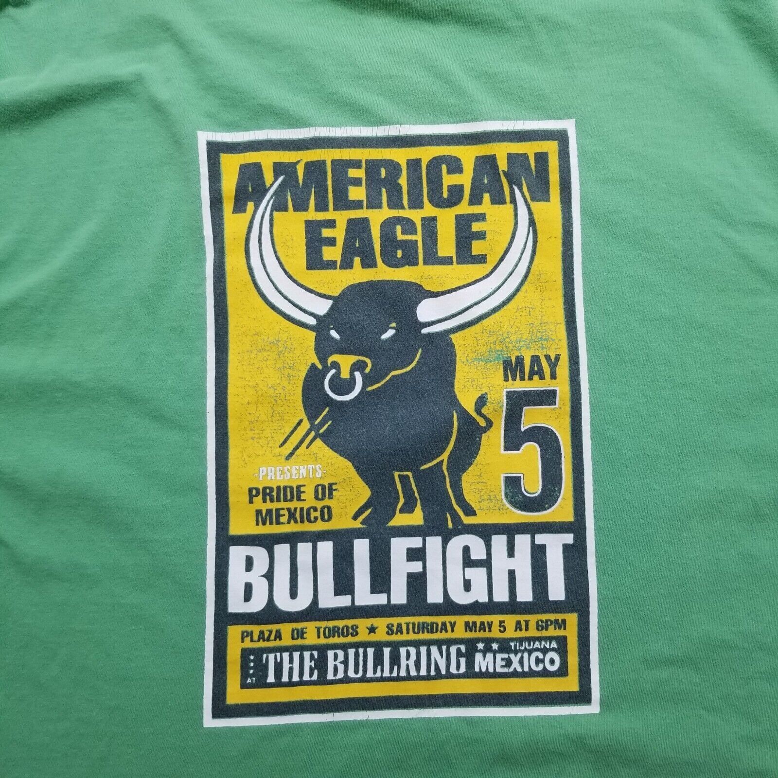 American Eagle Outfitters American Eagle Shirt Mens Medium Short Sleeve Bullfight Size US M / EU 48-50 / 2 - 3 Thumbnail