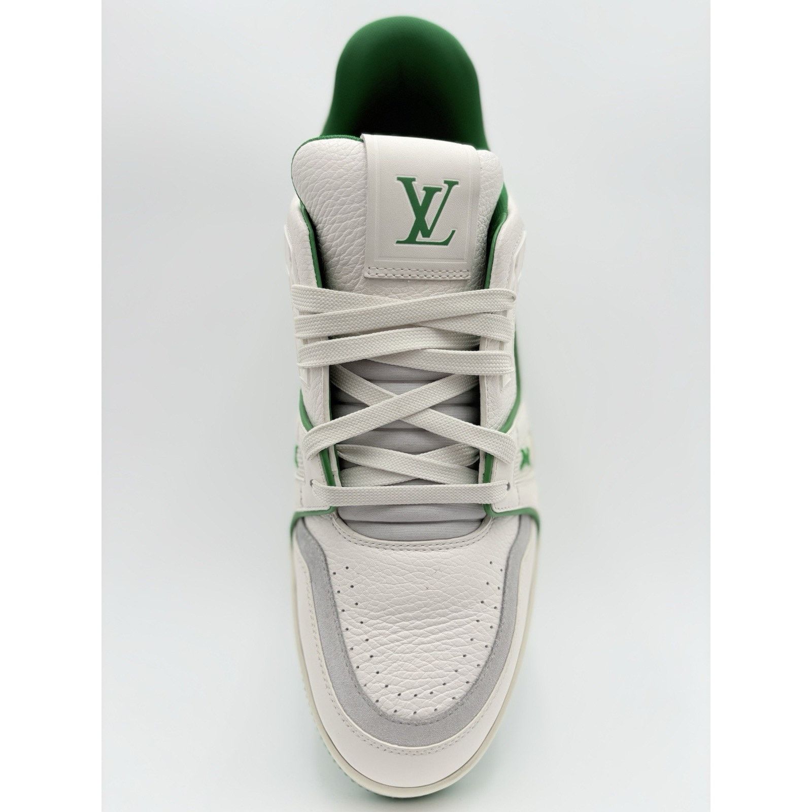 Louis Vuitton Louis Vuitton Trainer ' White Green ' | ONLY WORN 1-3x Size US 10.5 / EU 43-44 - 11 Thumbnail
