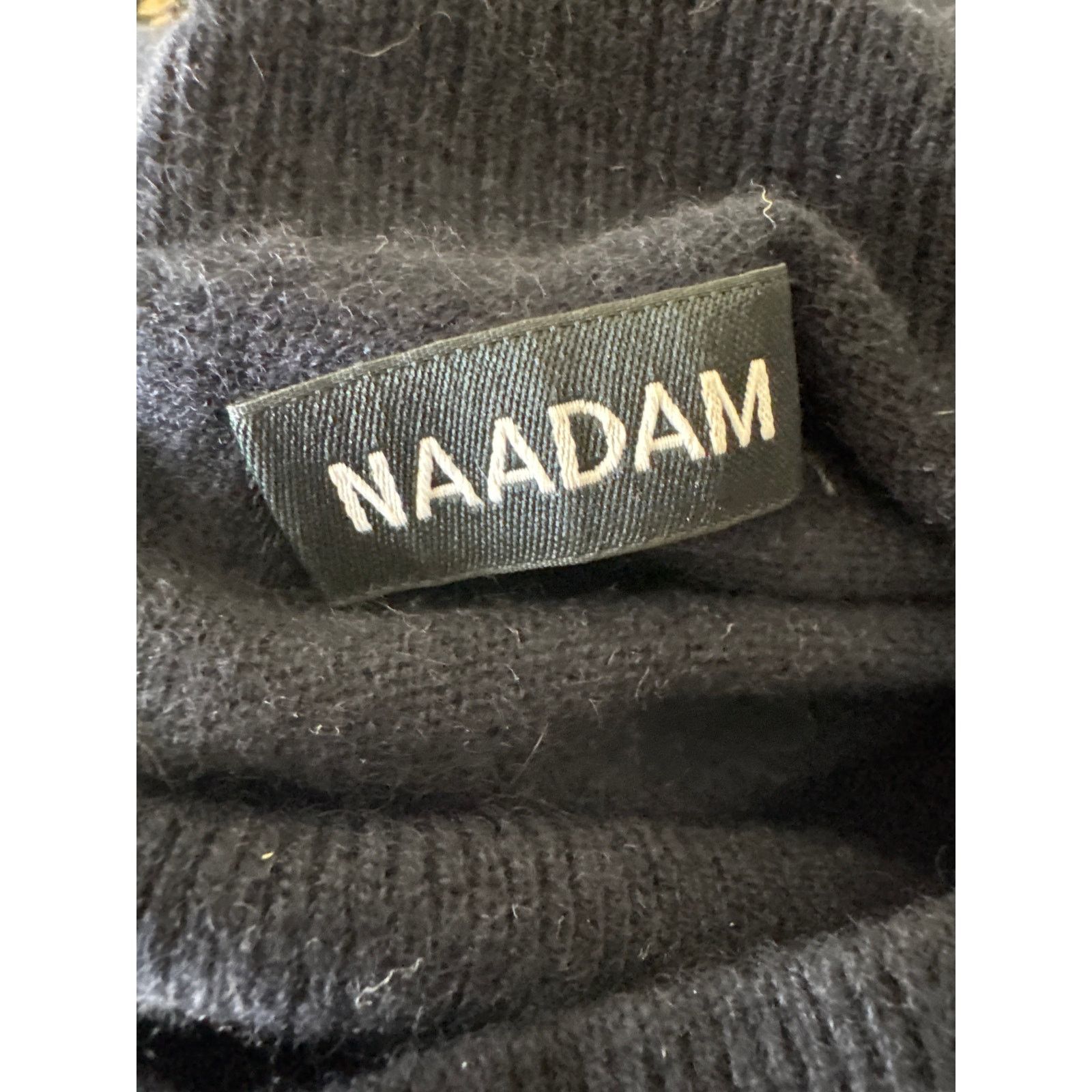 NAADAM NAADAM 100% Cashmere Turtleneck Sweater Dress Black Large Size L / US 10 / IT 46 - 6 Thumbnail