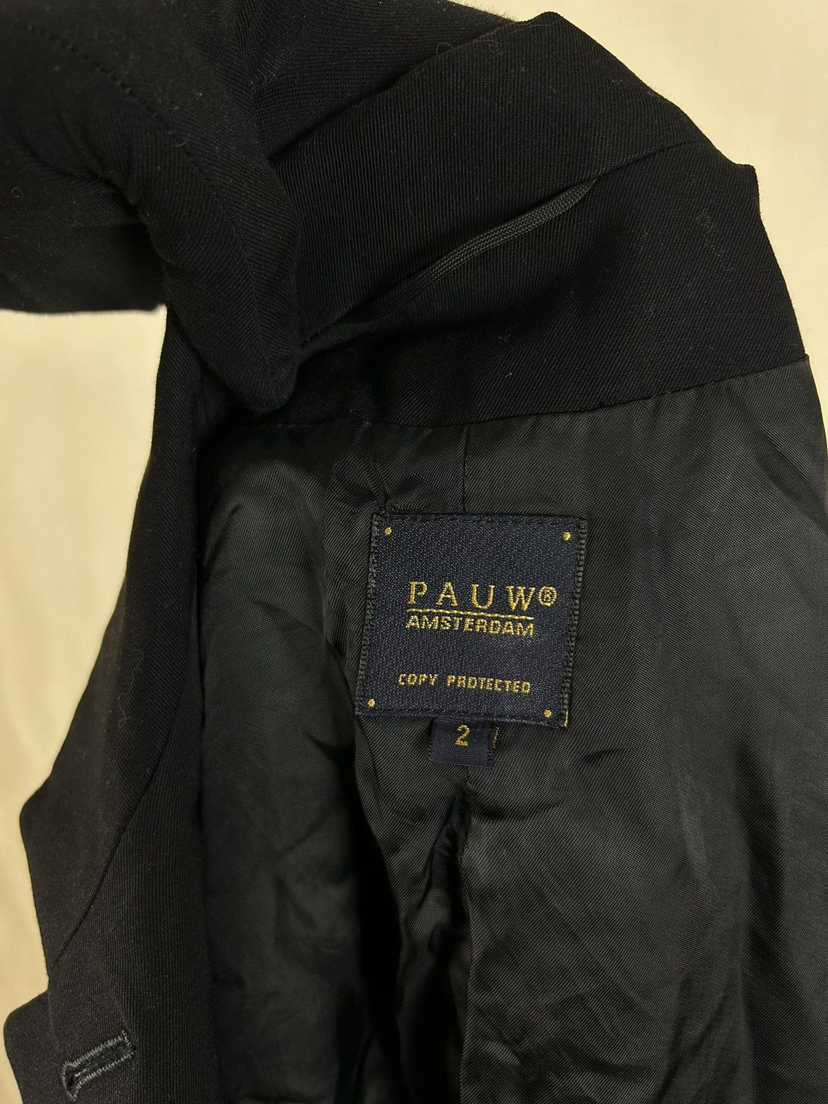 Designer PAUW Amsterdam Wool Blazer Jacket Size M Size S / US 4 / IT 40 - 13 Thumbnail