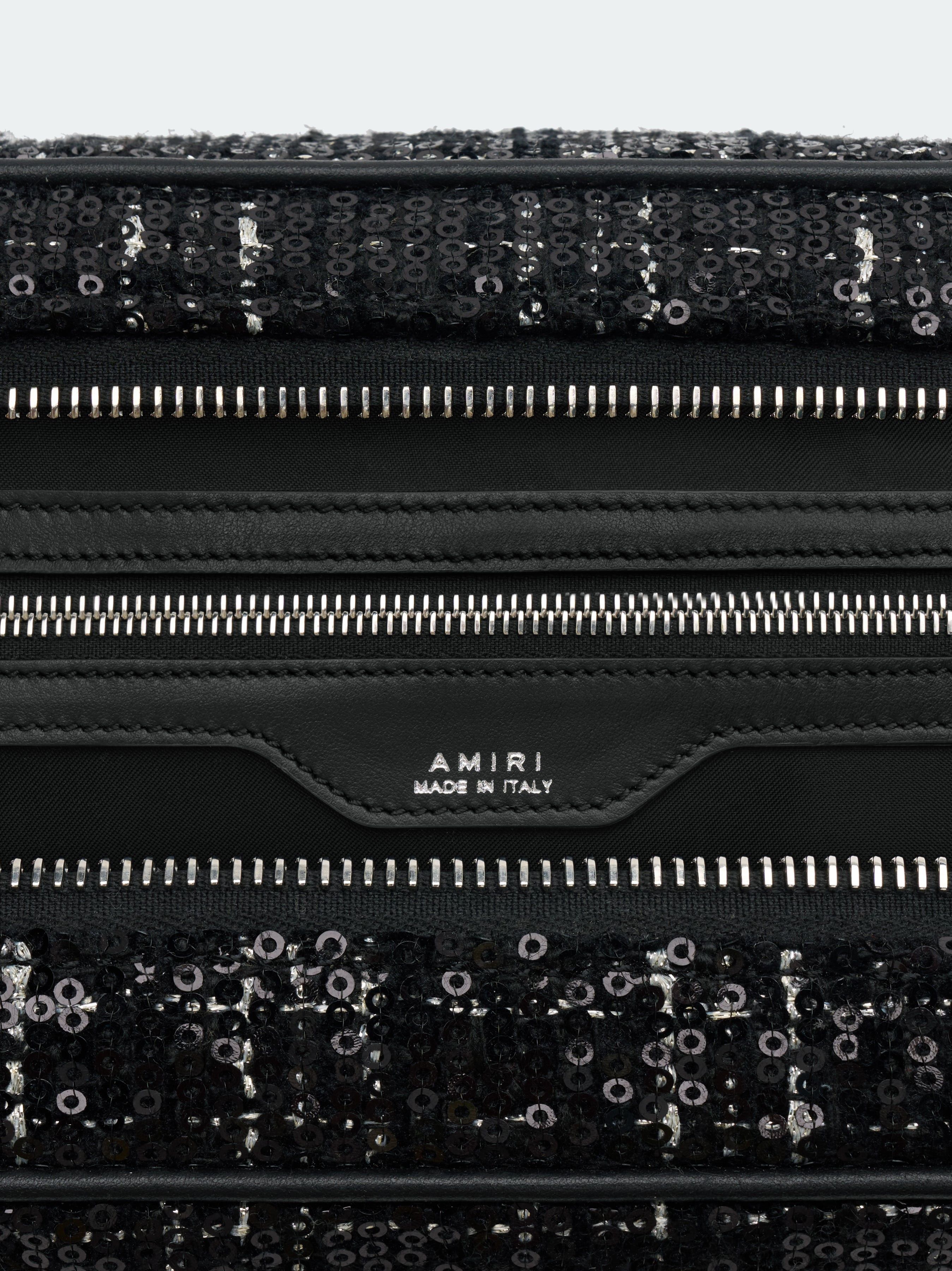 Amiri o1s1wg110525 Size: OS / Sequin Boucle Camera Case in Black Size ONE SIZE - 6 Thumbnail