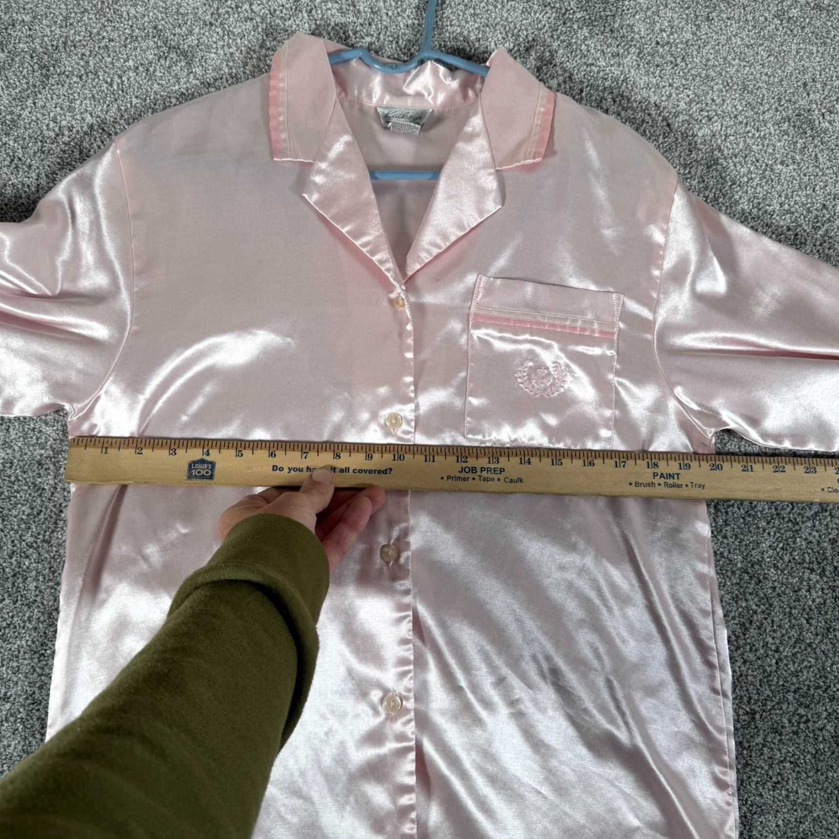 Vintage VINTAGE Kathryn Satin Nightgown Womens Small 90s Y2K Embroidery Pink Satin Nightgown 90s Womens Small Pastel Size ONE SIZE - 7 Thumbnail