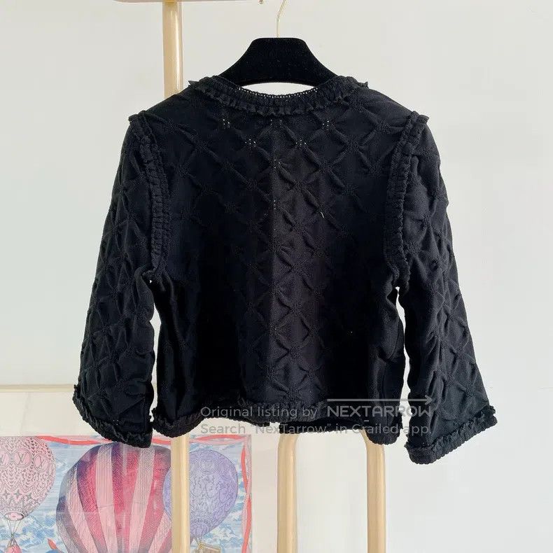 Chanel Chanel Black knitted cardigan coat Size XXS / US 00 / IT 34 - 2 Thumbnail