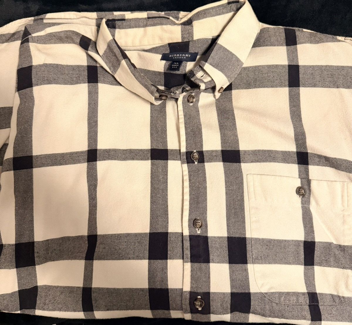 Burberry Burberry London Long Sleeve Plaid Flannel Size US XL / EU 56 / 4 - 4 Thumbnail