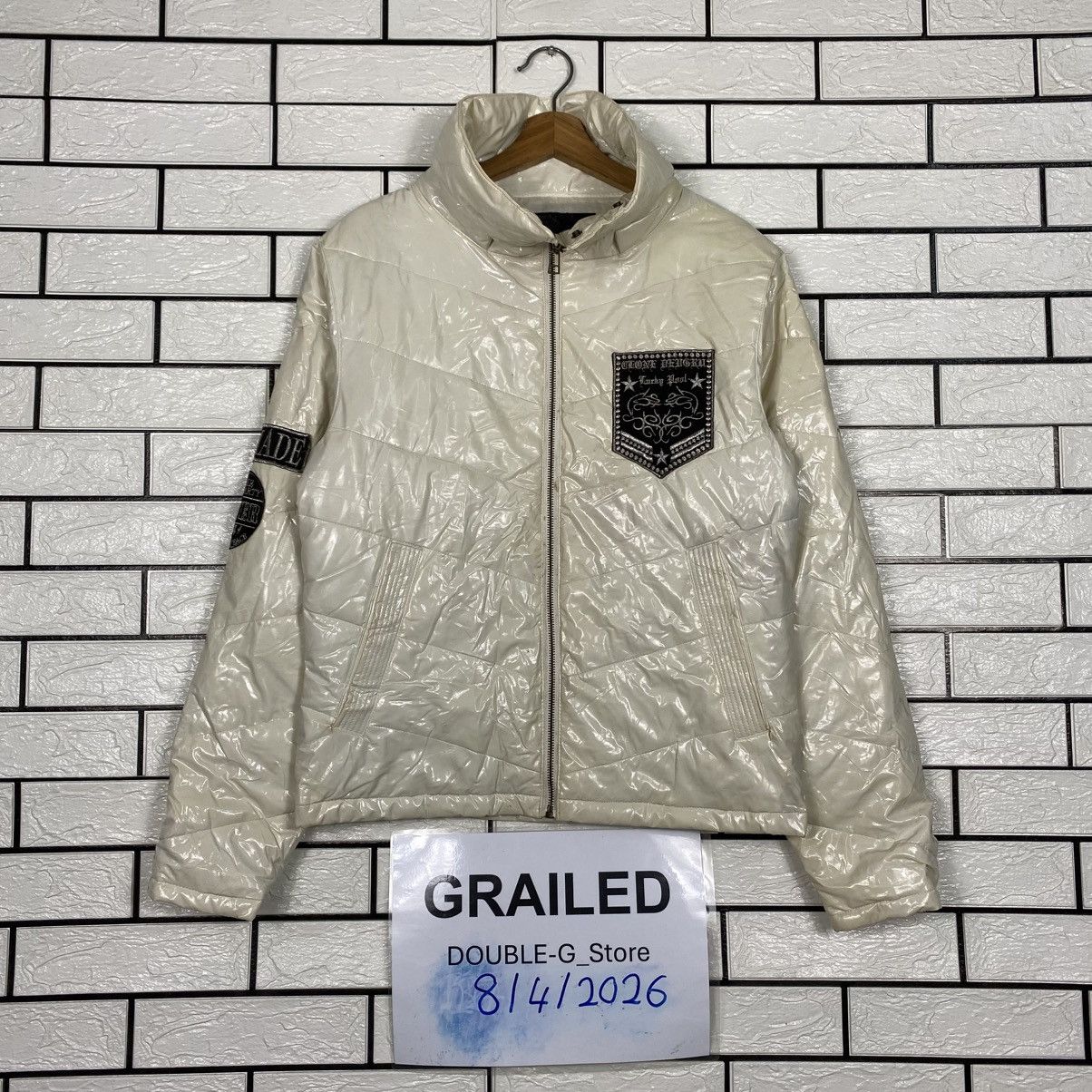 Hysteric Glamour 📌Love And Party Puffer Jacket Punk Design Biker Size US M / EU 48-50 / 2 - 1 Thumbnail