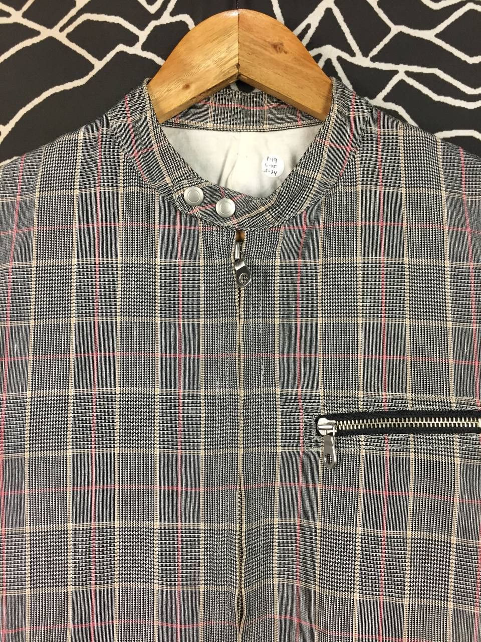 ABAHOUSE Abahouse Japan Glen Check Multi-Zip Blouson Jacket Size US M / EU 48-50 / 2 - 3 Thumbnail