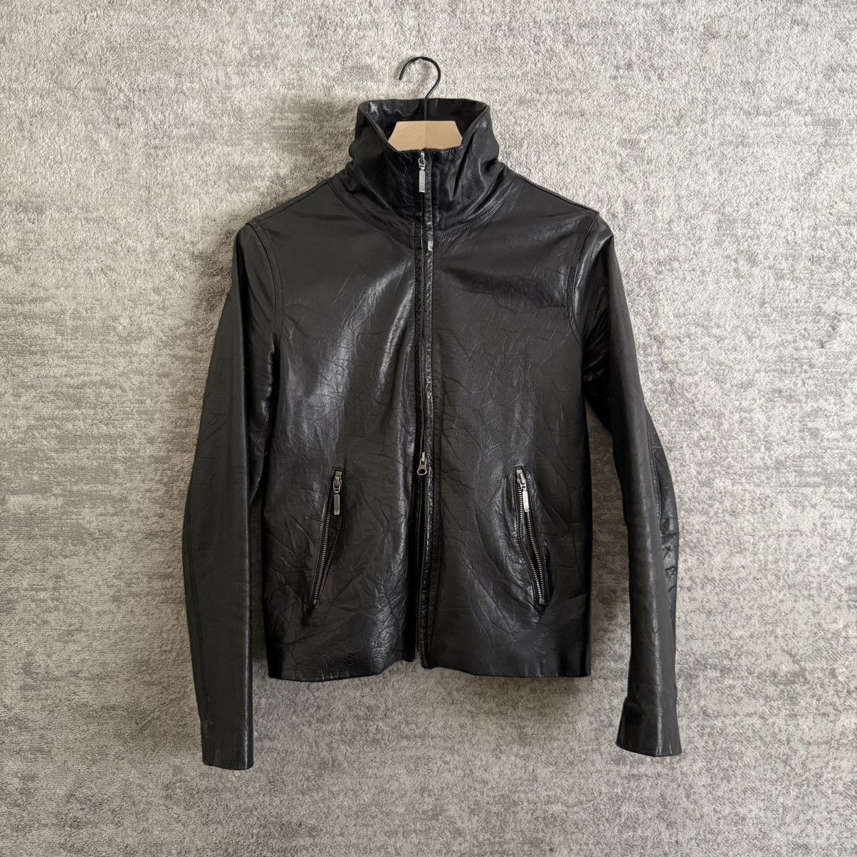 Yasuyuki Ishii Yasuyuki Ishii Cow Leather Double Zip Riders Jacket Size US S / EU 44-46 / 1 - 6 Thumbnail