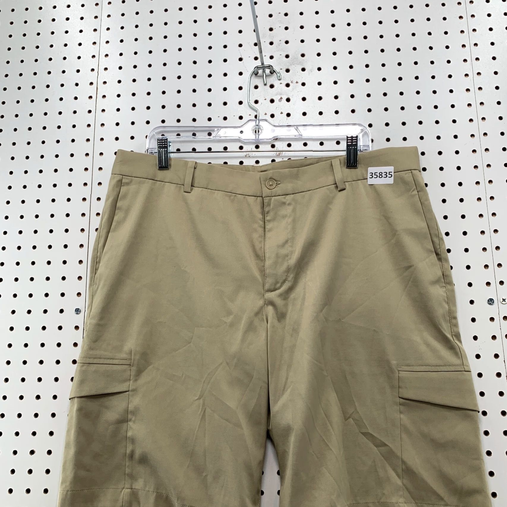 Nike VINTAGE Nike Golf Chino Shorts Mens 36 Brown Tan Dri Fit Casual Preppy 36x10.5 Size US 36 / EU 52 - 6 Thumbnail