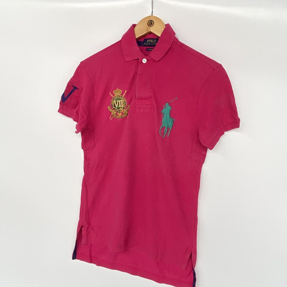 Other Vintage Pink Polo Ralph Lauren Shirt Pullover Jumper Size XS Size XS / US 0-2 / IT 36-38 - 2 Thumbnail