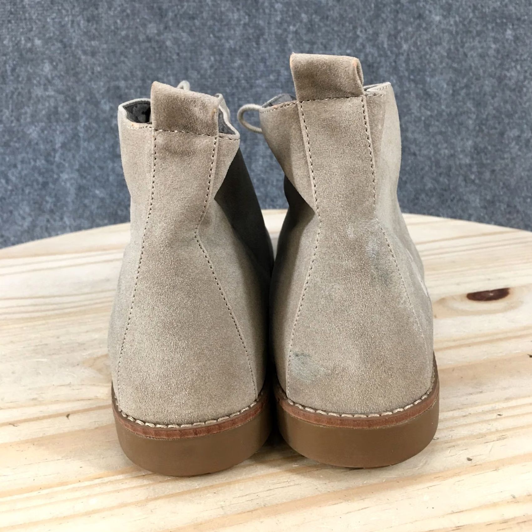 Vintage White Mountain Boots Womens 11 M Taupe Ankle Booties Faux Leather Heels Casual Size US 11 / IT 41 - 6 Thumbnail