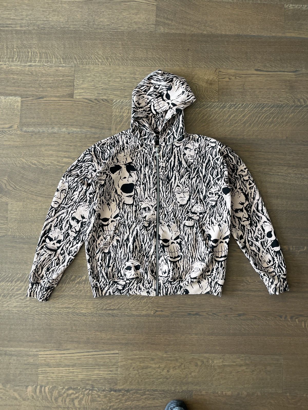 Warren Lotas Warren Lotas Wall of Flesh Zip Up Hoodie | Grailed