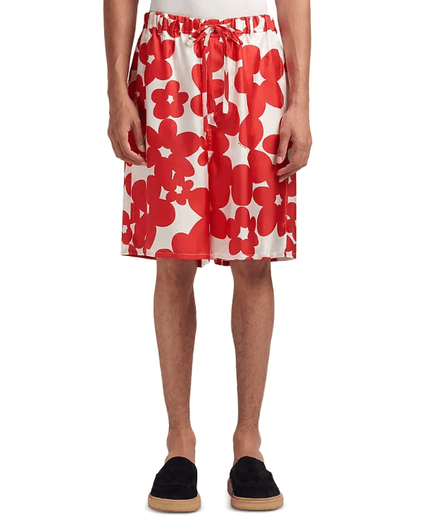 BNWT SS25 MARNI DILLIES SILK TWILL SHORTS 52