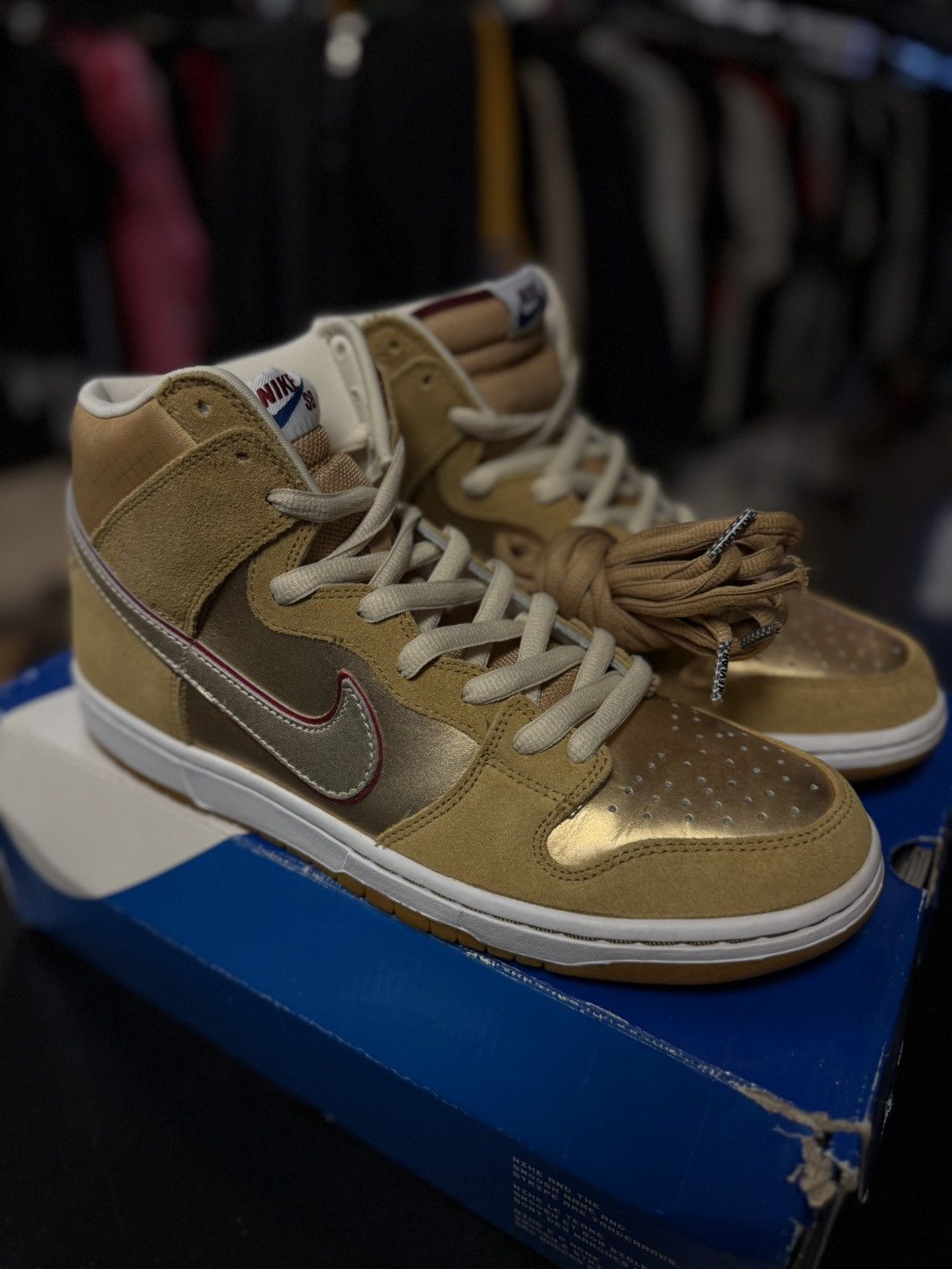 Nike Size 11- Nike SB Dunk High Premium Koston 2010 (313171- 702) Size US 11 / EU 44 - 3 Thumbnail