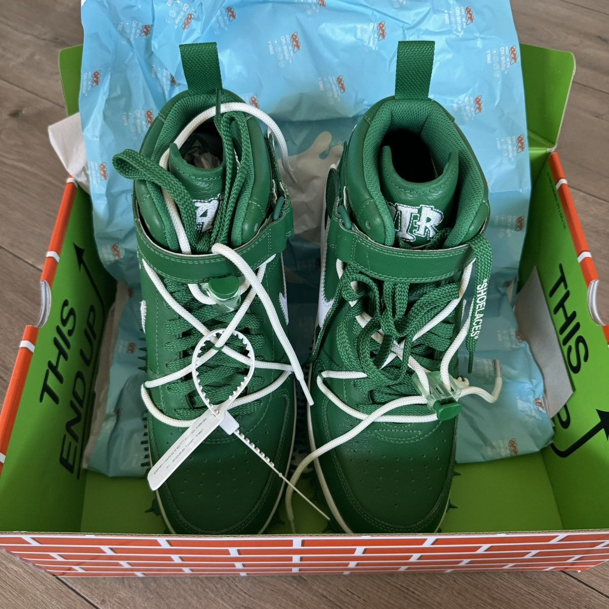 Off-White OFF WHITE x NIKE GREEN LEATHER MIDTOP SP AIRFORCE 1s Size US 10.5 / EU 43-44 - 5 Thumbnail