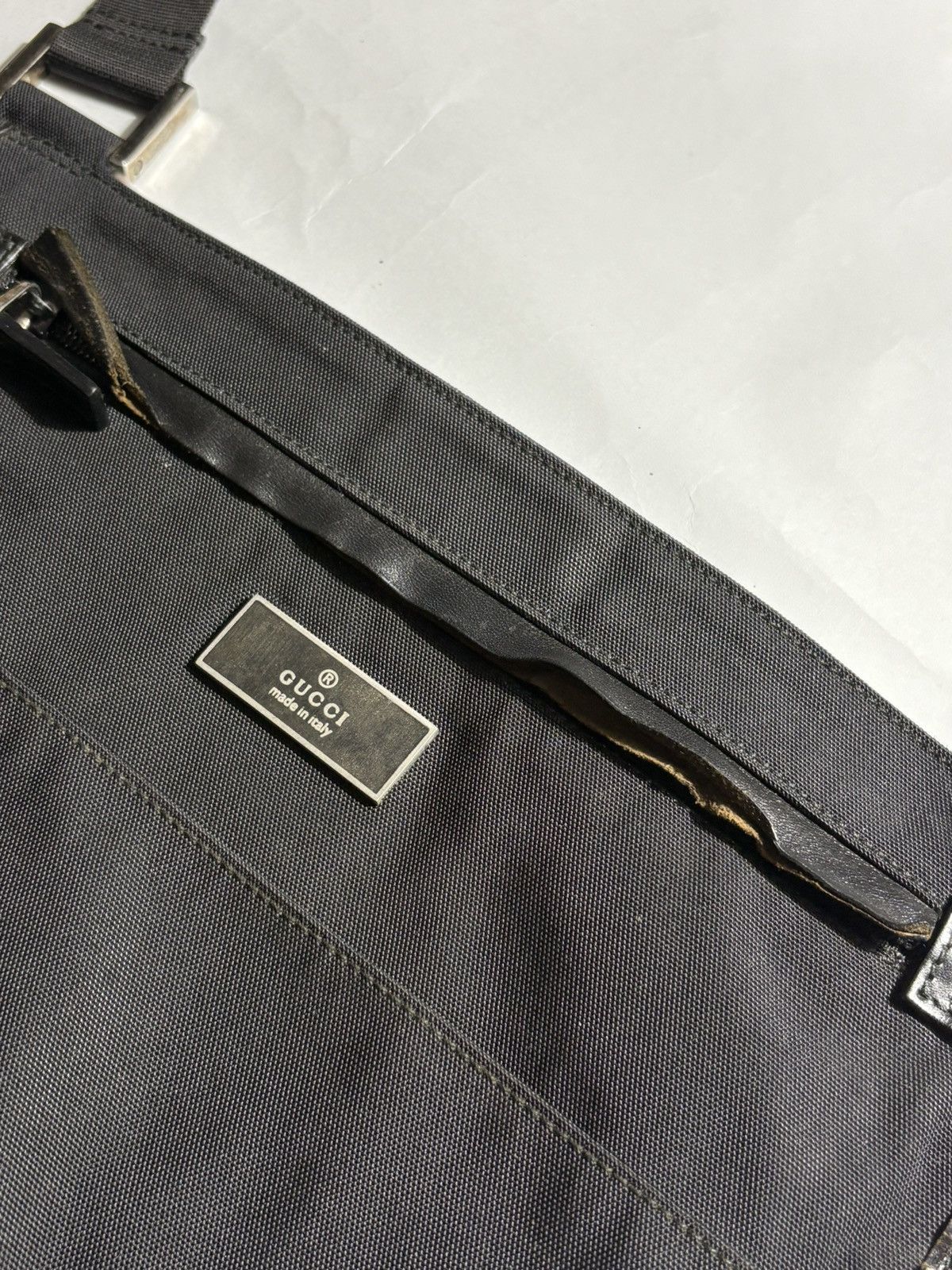 Gucci VINTAGE GUCCI CANVAS CROSSBODY BAG Size ONE SIZE - 14 Thumbnail
