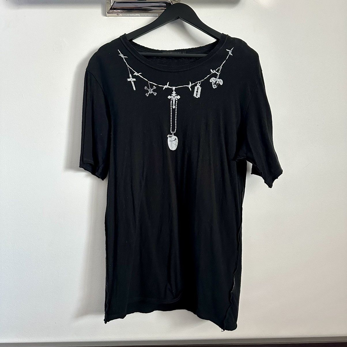 image of Jun Takahashi x Undercover Scab 2003 Rosary T-Shirt in Black, Men's (Size Large)