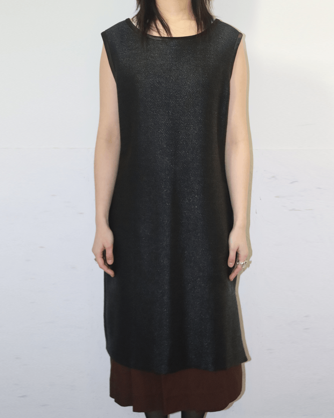Yves Saint Laurent YSL Rive Gauche 80s Viscose Sleeveless One Piece Size L / US 10 / IT 46 - 3 Thumbnail