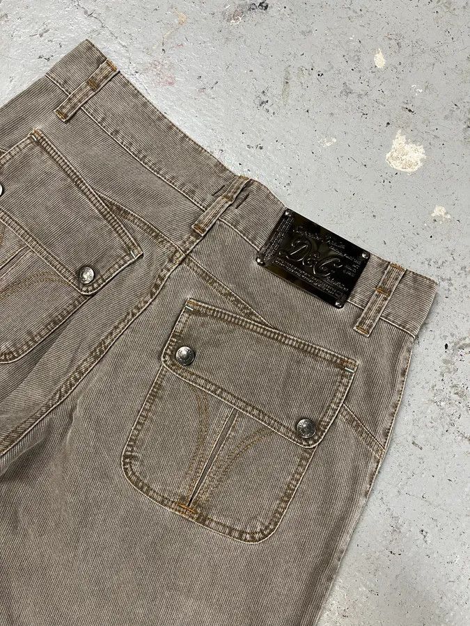 Dolce & Gabbana AW2003 Dolce & Gabbana Grey Cargo Straight Cozy Pants Size US 33 - 8 Thumbnail