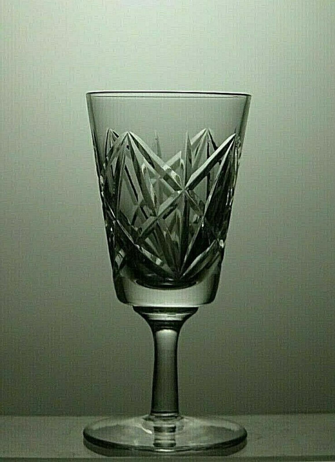 The Unbranded Brand Lovely Lead Crystal Cut Glass Liqueur Set Of 6 Glasses 4" Size ONE SIZE - 4 Thumbnail