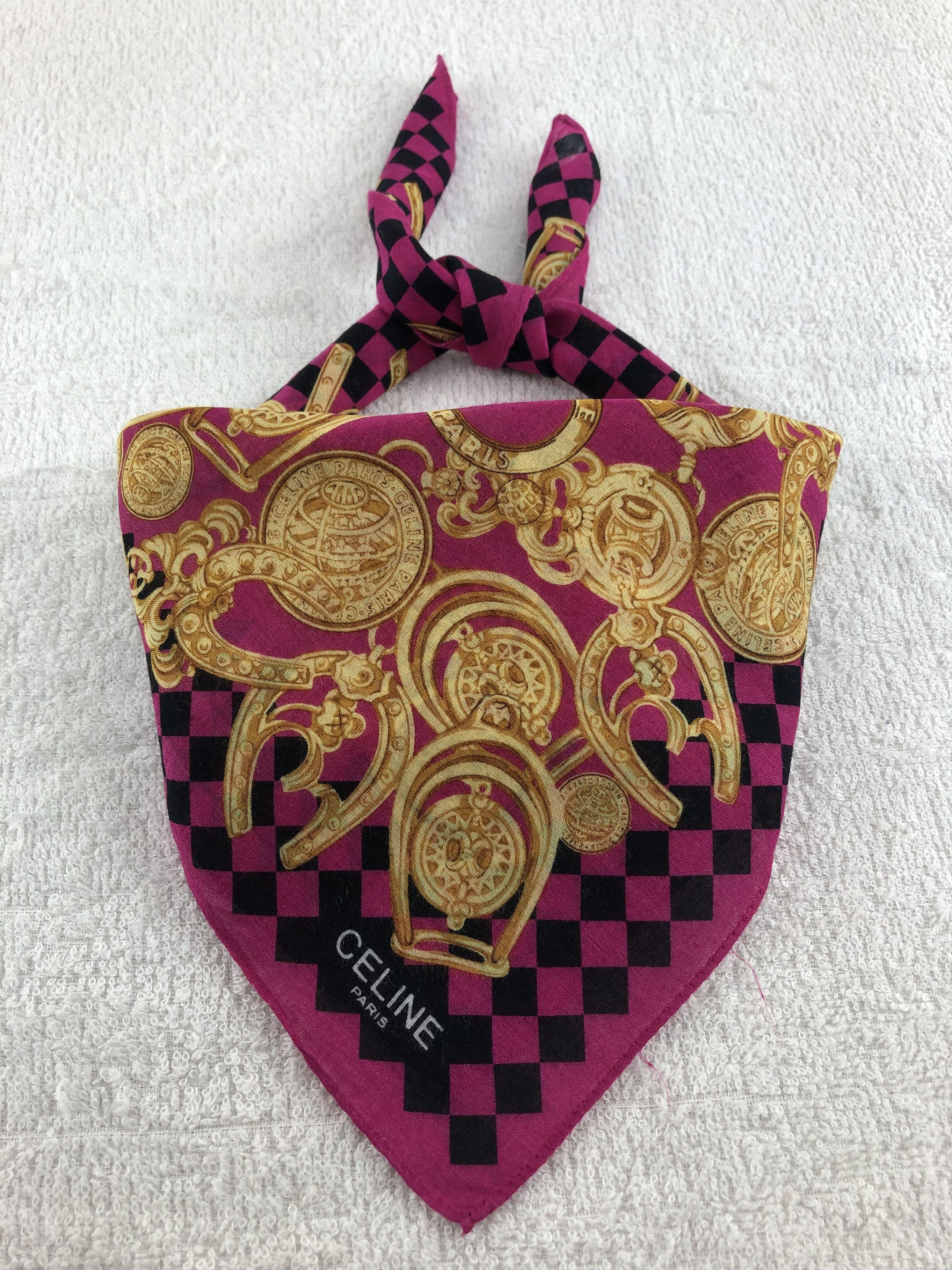 Celine Celine Handkerchief / Bandana / Neckerchief C301 Size ONE SIZE - 1 Thumbnail