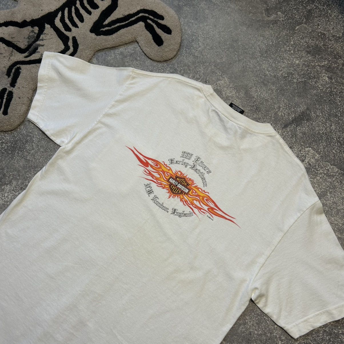 Harley Davidson Vintage Harley Davidson 2005 Big Fire Logo motorcycles tee Size US L / EU 52-54 / 3 - 2 Thumbnail