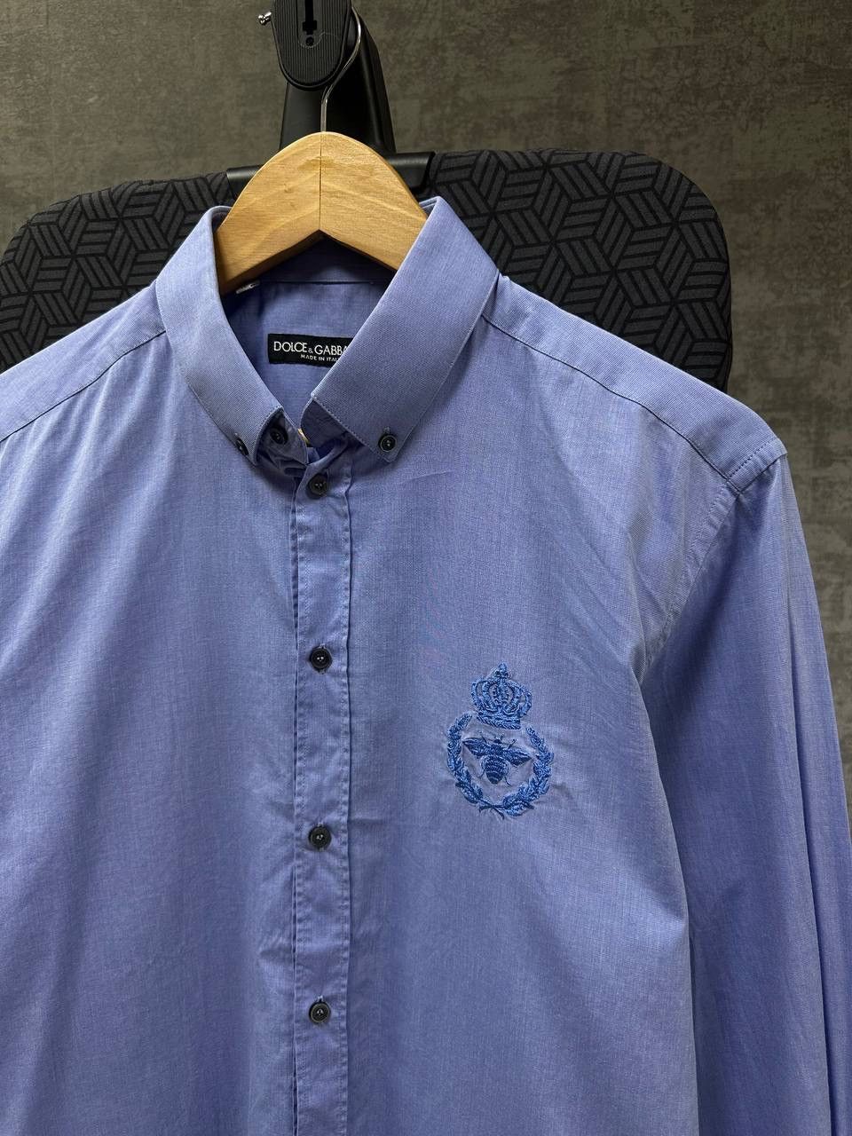 Dolce & Gabbana × Vintage Vintage Dolce&Gabbana Blue Big Loo Mens Shirt Size US M / EU 48-50 / 2 - 5 Thumbnail
