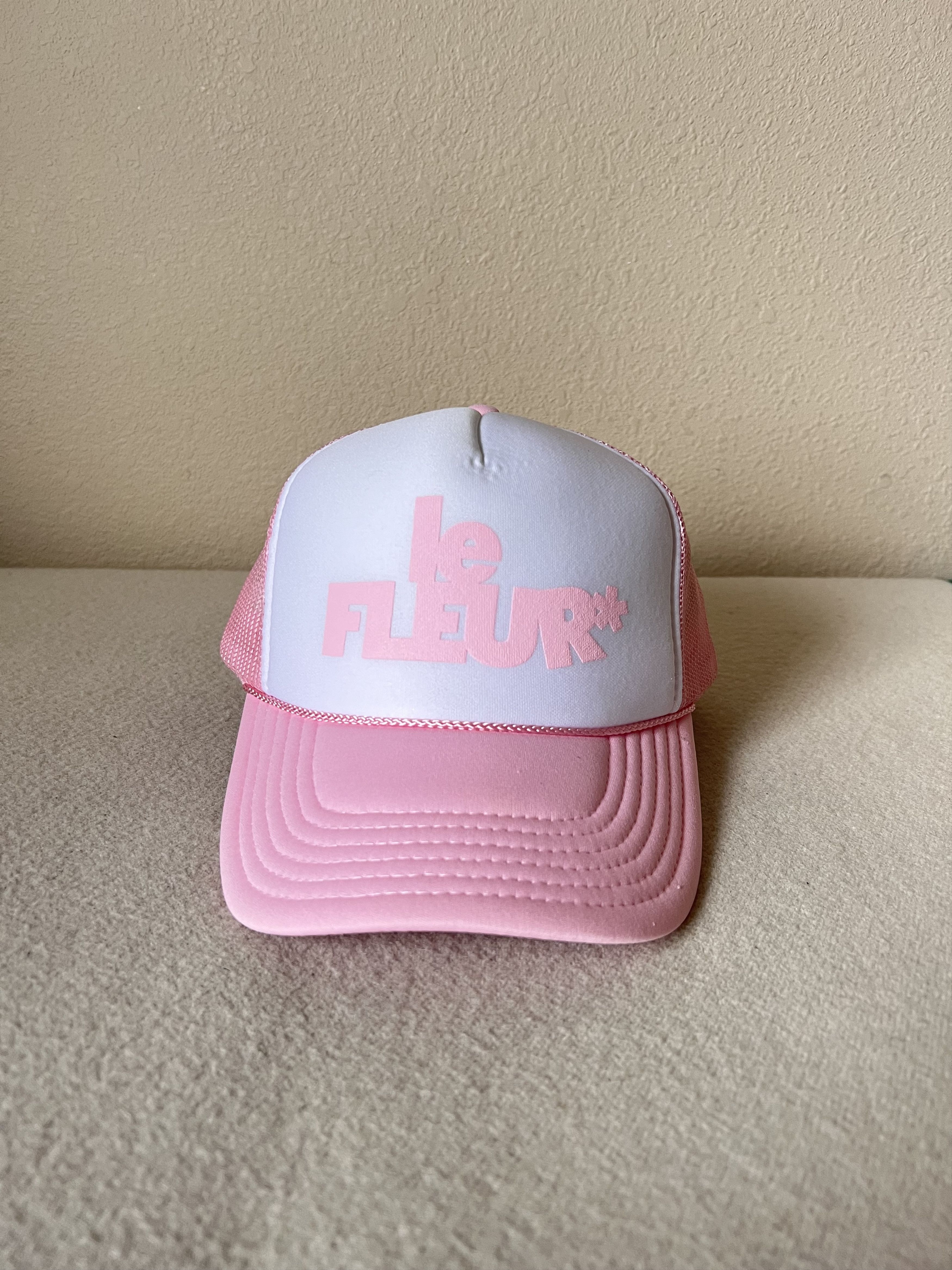Pre-owned Golf Le Fleur Trucker Hat In Pink