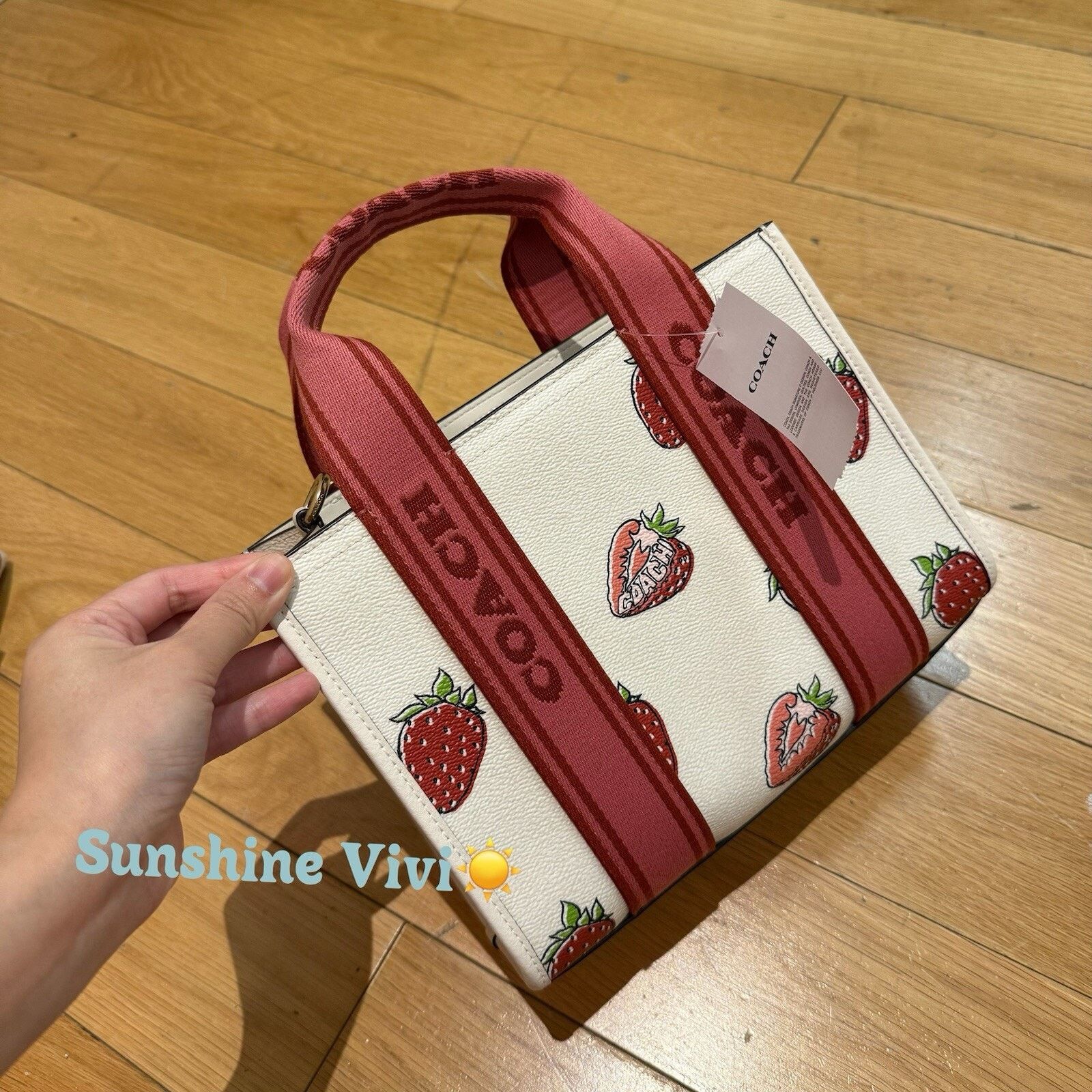 Coach NWT Coach Smith Tote 24 Bag Strawberry Handbag CAR80 Size ONE SIZE - 4 Thumbnail