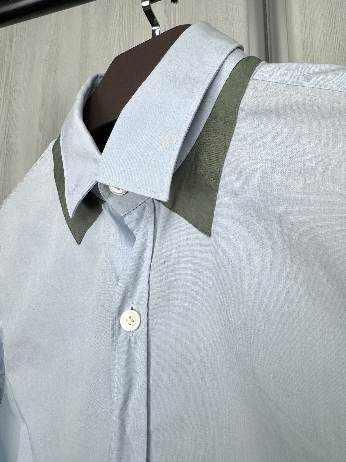 Lanvin Lanvin blue double collar long sleeve shirt Size US S / EU 44-46 / 1 - 7 Thumbnail